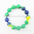 Customized promotional new design silicone bead bracelet